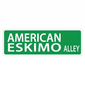 American Eskimo Street Sign
