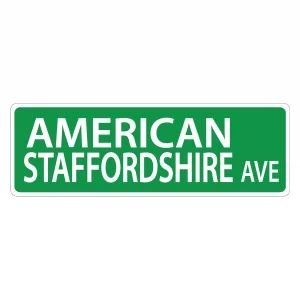 American Stafforshire Street Sign