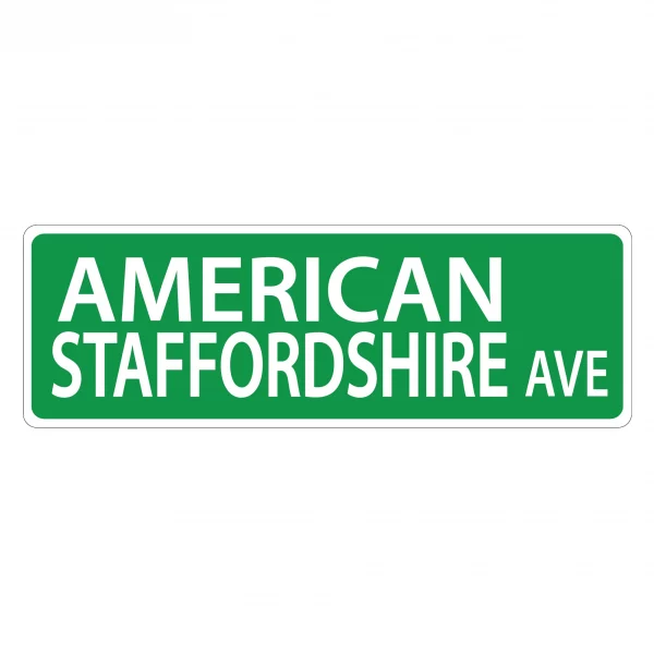 American Stafforshire Street Sign