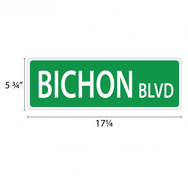 Bichon Street Sign - Image 2