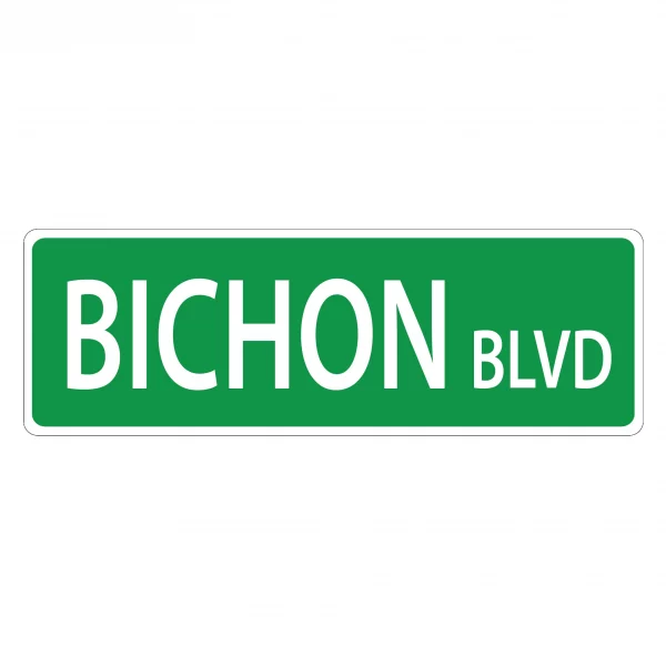 Bichon Street Sign