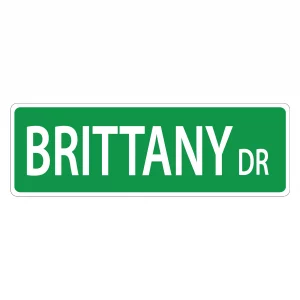 Brittany Street Sign