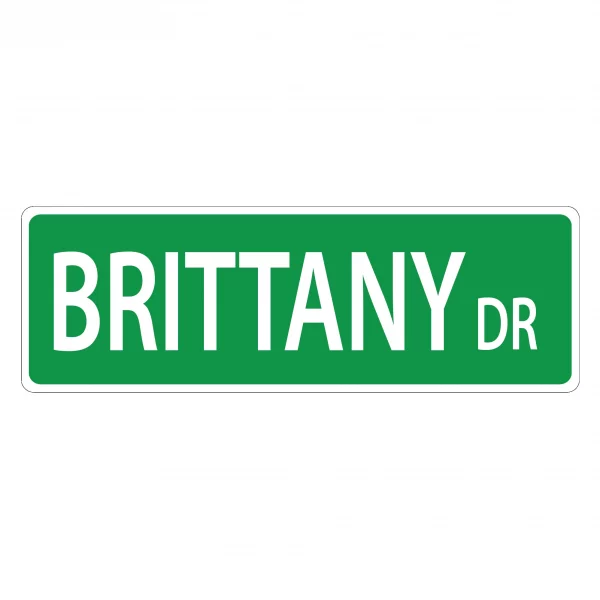 Brittany Street Sign