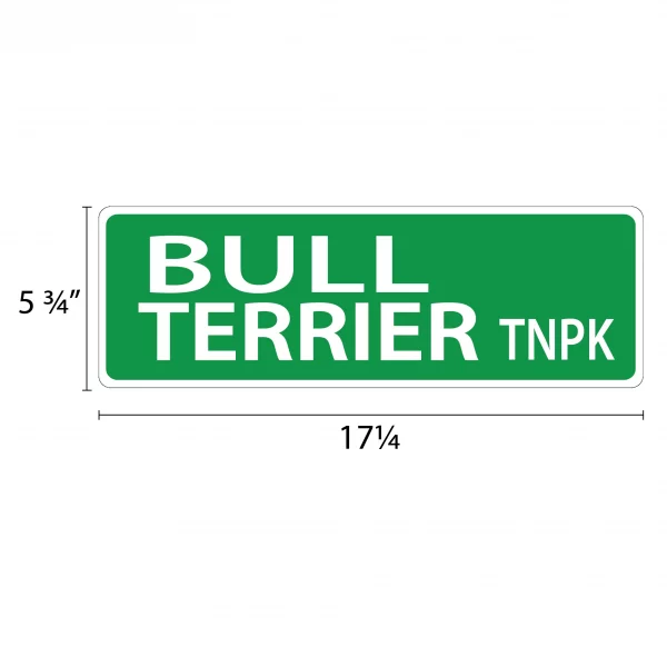 Bull Terrier Street Sign - Image 2