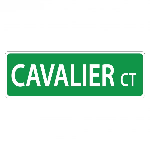 Cavalier Street Sign