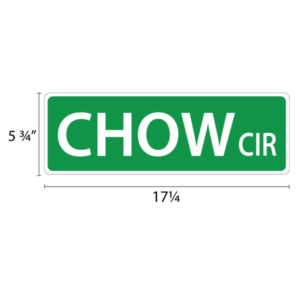 Chow Street Sign - Image 2