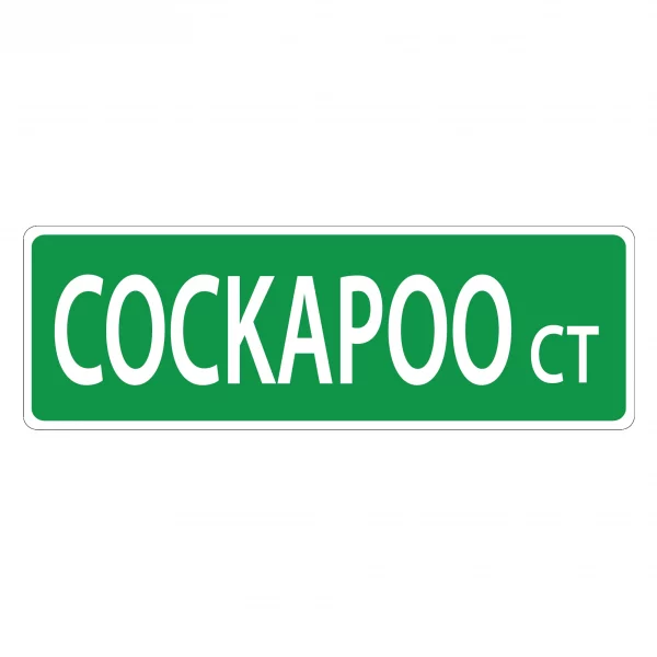 Cockapoo Street Sign