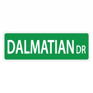 Dalmatian Street Sign
