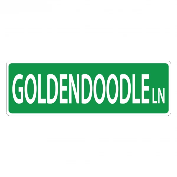 Goldendoodle Street Sign