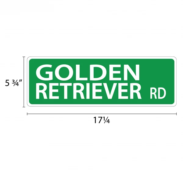 Golden Retreiver Street Sign - Image 2