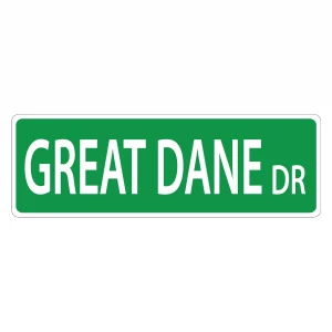 Great Dane Street Sign