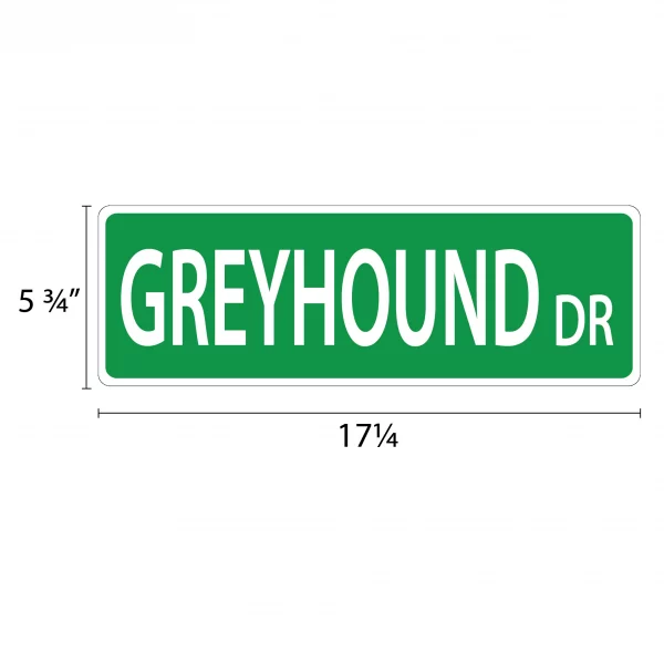 Greyhound Street Sign - Image 2