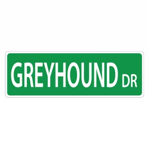 Greyhound Street Sign