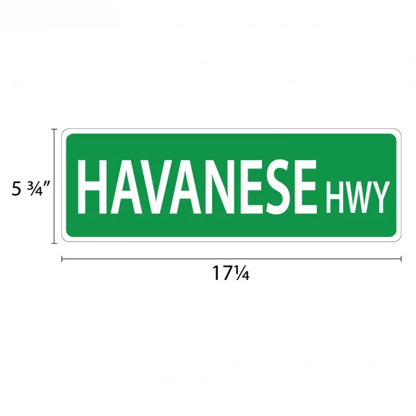 Havanese Street Sign - Image 2