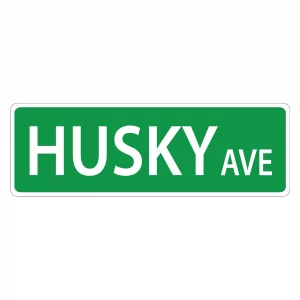Husky Street Sign