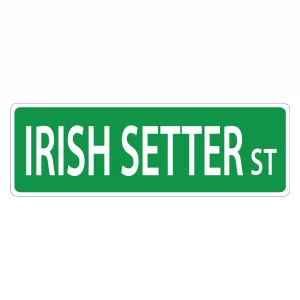 Irish Setter Street Sign