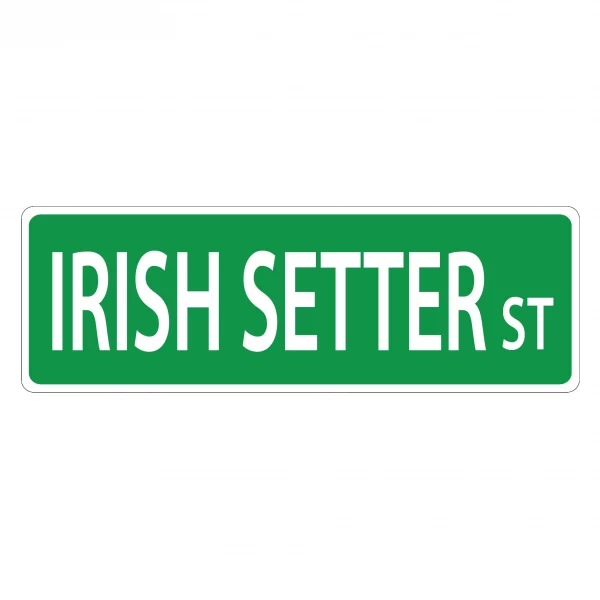 Irish Setter Street Sign