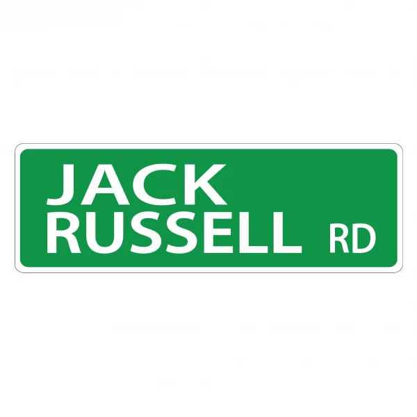 Jack Russell Street Sign