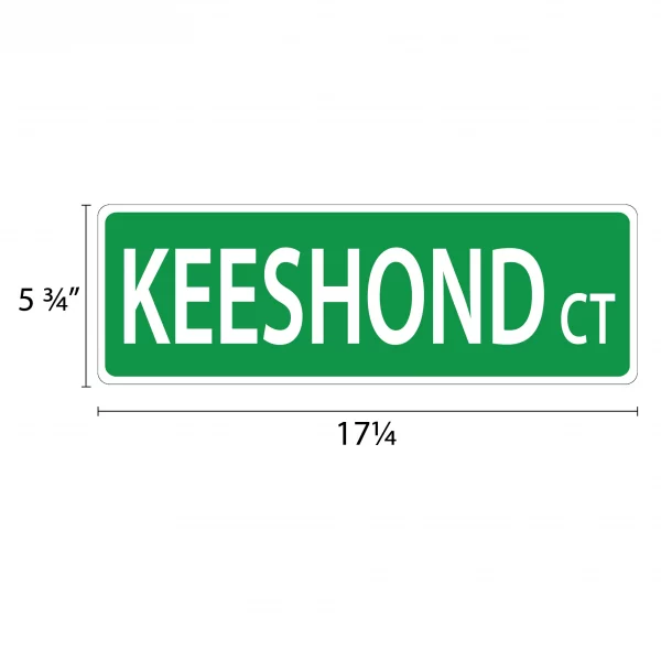 Keeshound Street Sign - Image 2