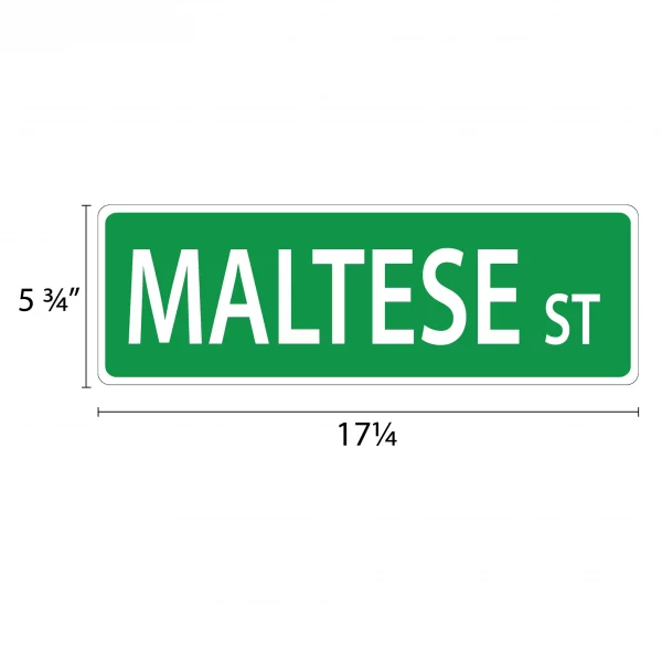 Maltese Street Sign - Image 2