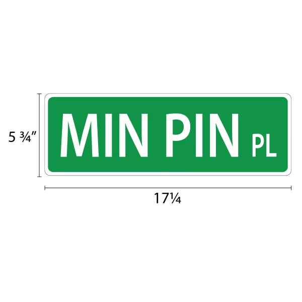 Min Pin Street Sign - Image 2
