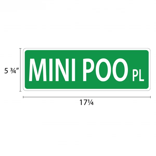Mini Poo Street Sign - Image 2