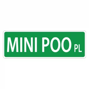 Mini Poo Street Sign