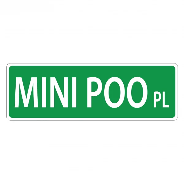 Mini Poo Street Sign