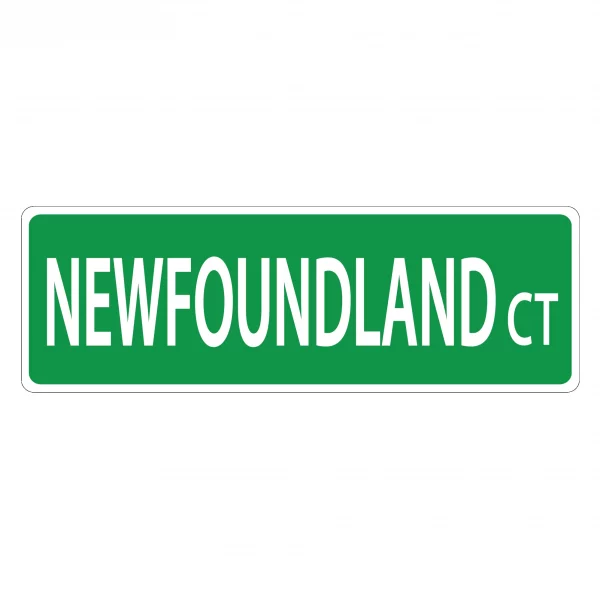 Newfoundland Street Sign