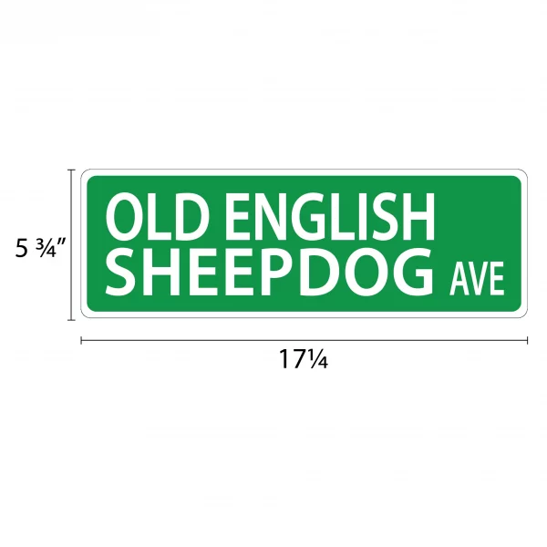 Old English Sheepdog Street Sign - Image 2