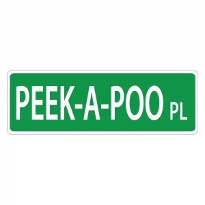 Peek-A-Poo Street Sign