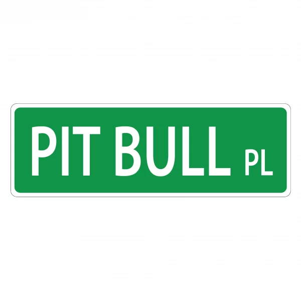 Pit Bull Street Sign