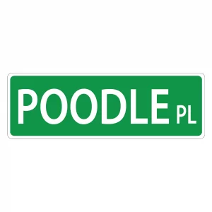 Poodle Street Sign