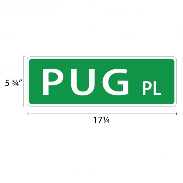 Pug Street Sign - Image 2