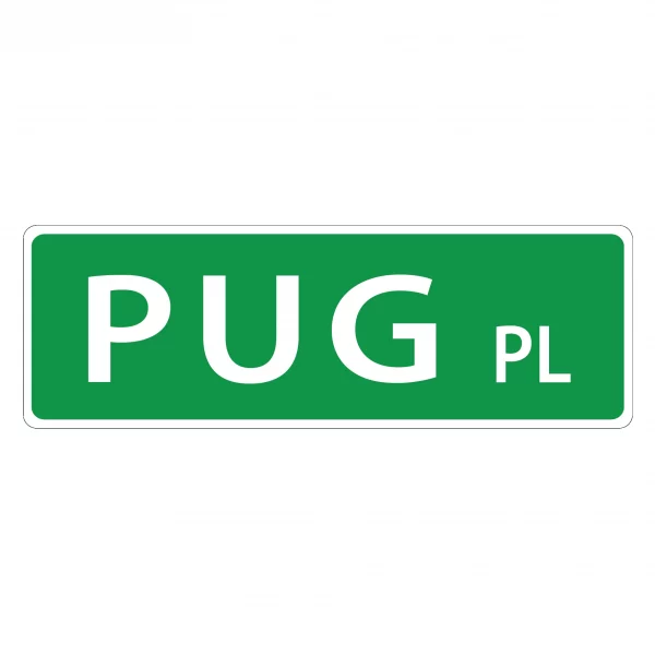 Pug Street Sign
