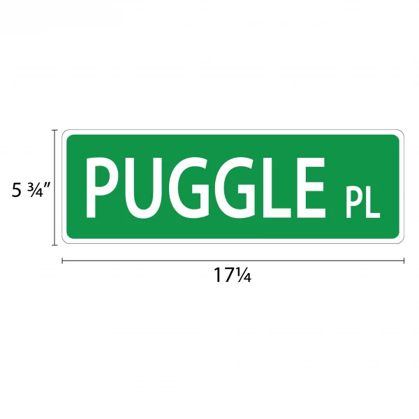 Puggle Street Sign - Image 2