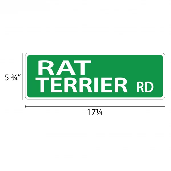 Rat Terrier Street Sign - Image 2