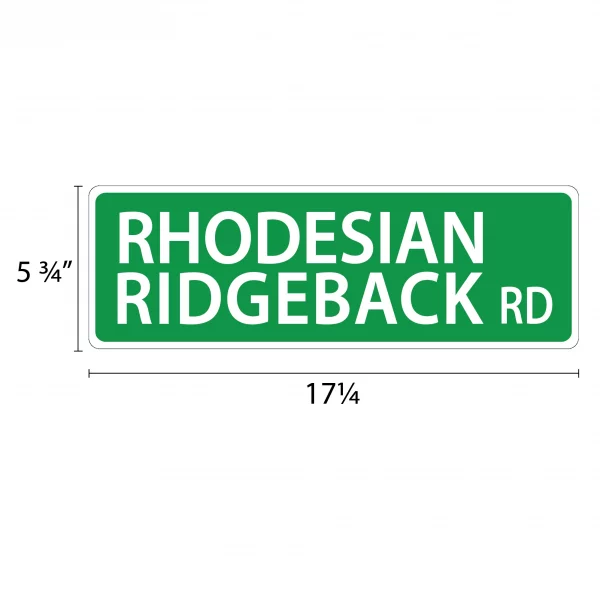 Rhodesian Ridgback Street Sign - Image 2