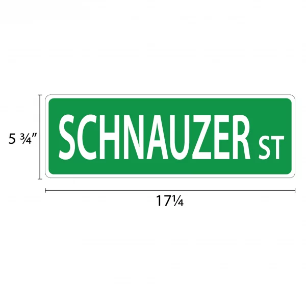 Schnauzer Street Sign - Image 2