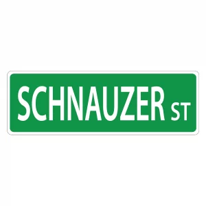 Schnauzer Street Sign