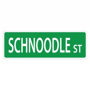 Schnoodle Street Sign