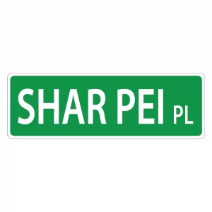 Shar Pei Street Sign