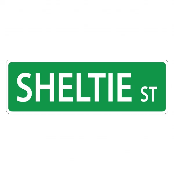 Sheltie Street Sign