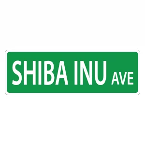 Shiba Inu Street Sign