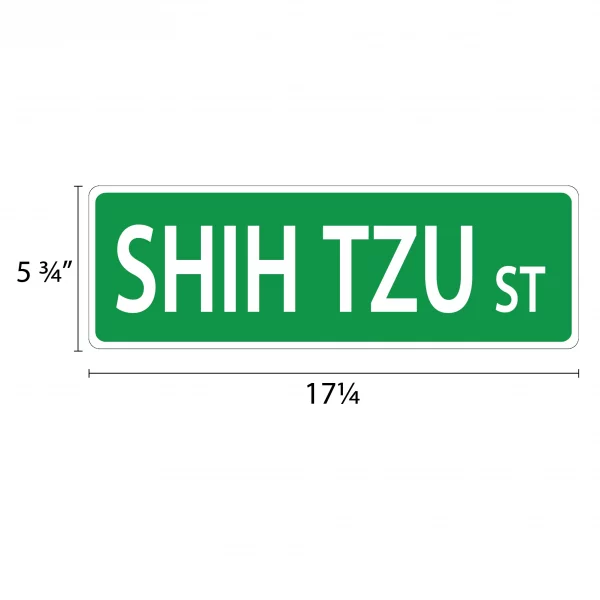 Shih Tzu Street Sign - Image 2