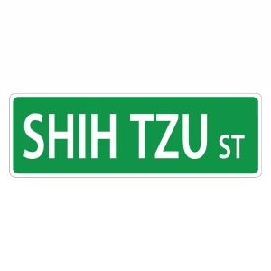 Shih Tzu Street Sign
