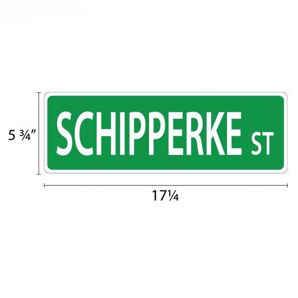 Schipperke Street Sign - Image 2