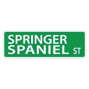 Springer Spaniel Street Sign