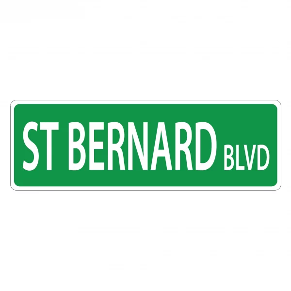 St. Bernard Street Sign