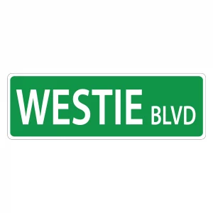 Westie Street Sign